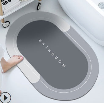 Bathroom Absorbent And Quick-drying Floor Mat  Bathroom Accessories Light-Grey-60x90-1PCS The Khan Shop