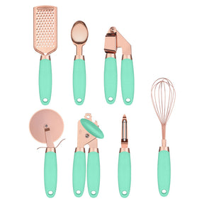 Kitchen Household Peeler Gadget Copper Plating Set  Kitchen Tools and Gadgets Mint-Green The Khan Shop