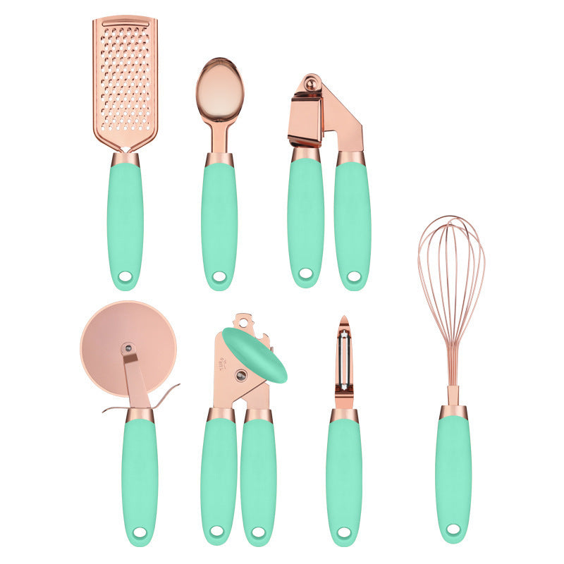 Kitchen Household Peeler Gadget Copper Plating Set  Kitchen Tools and Gadgets Mint-Green The Khan Shop