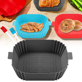 Air Fryer Silicone Pot Basket Liners Non-Stick Safe Oven  oven  The Khan Shop
