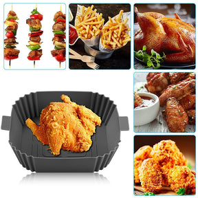Air Fryer Silicone Pot Basket Liners Non-Stick Safe Oven  oven  The Khan Shop