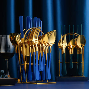 Gold Dinnerware Set Stainless Steel  Dishwasher  The Khan Shop
