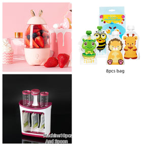 Cute Portable Blender Electric Juicer Home Office Student Juice Machine The Khan Shop