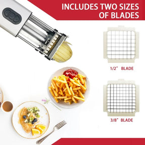 Kitchen Gadget Electric French Fry Cutter With Blades Stainless Steel The Khan Shop