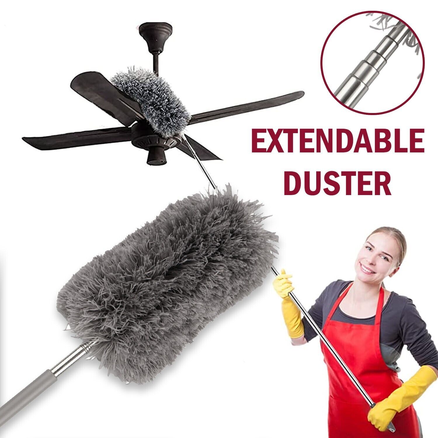 Microfiber Dusting Duster Feather Brush Household Extendable Cleaning Dust Tool  Cleaning Tool  The Khan Shop