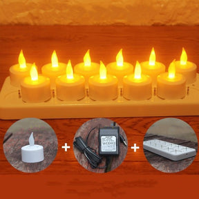 12 LED Rechargeable Electronic Candles The Khan Shop