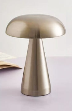 Mushroom Lamp LED Table Lamps Touch Dimming Rechargeable Restaurant Hotel Bar  Table Lamps Silvery The Khan Shop
