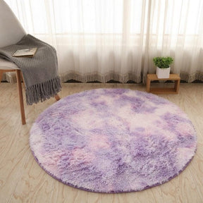 Fluffy Round Rug Carpets For Living Room Decor Faux Fur Carpet The Khan Shop