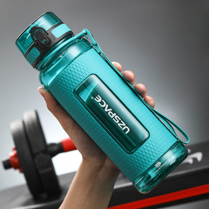 Portable Sport Water Bottles  DrinkWare A-Cyan-blue-800ml The Khan Shop