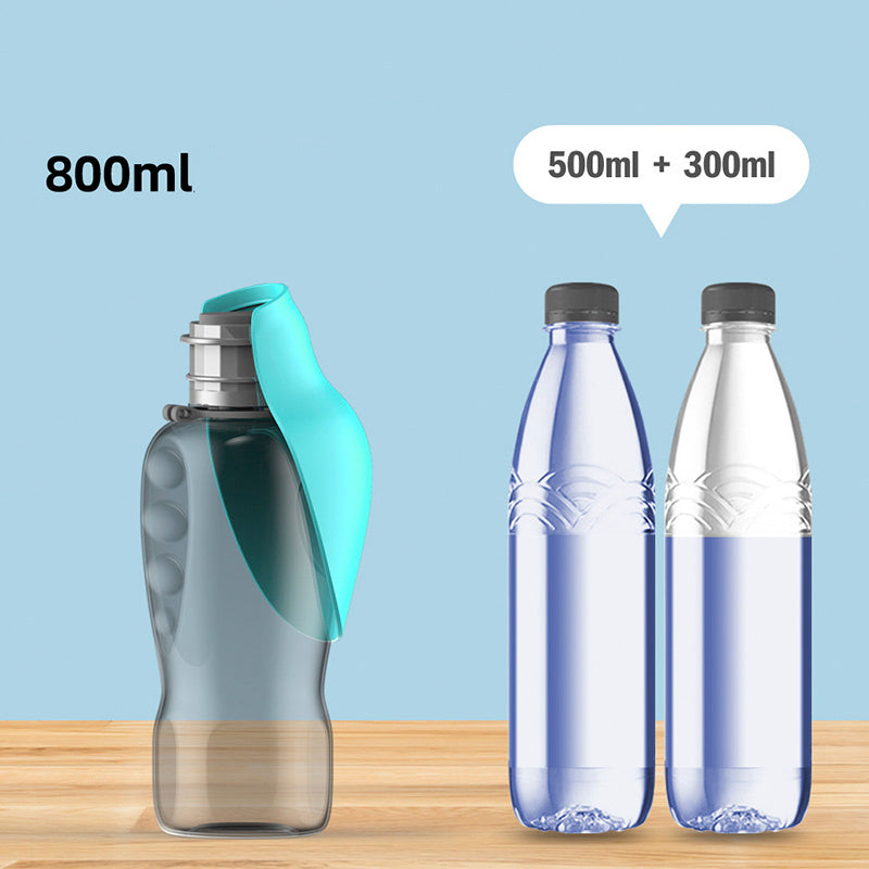 800ml Dogs Water Bottle Portable High Capacity Leakproof KHAN SHOP LLC bottle