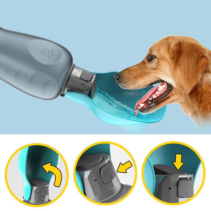 800ml Dogs Water Bottle Portable High Capacity Leakproof KHAN SHOP LLC bottle