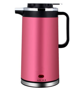 Electric kettle double insulated stainless steel mini kettle 1.8L  Electric Kettle Rose-red-CN The Khan Shop