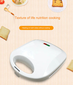 220V white color Double-sided breakfast sandwich machine  Toaster  The Khan Shop