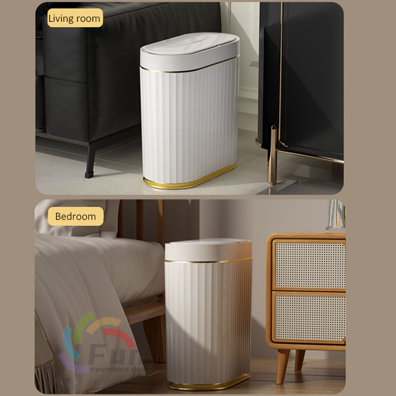 Smart Trash Can With Lid For Bedroom And Living Room The Khan Shop