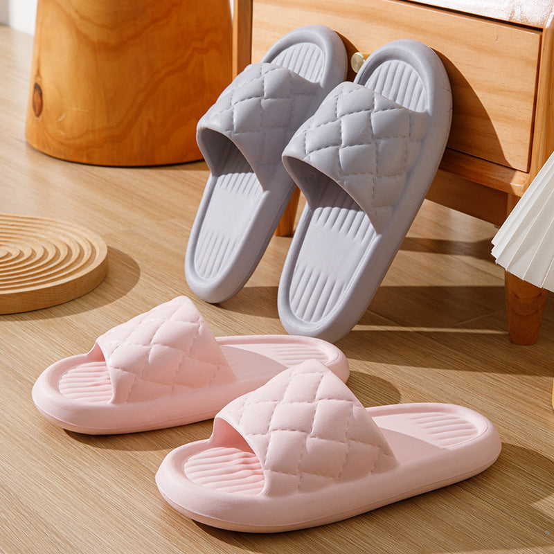 New Rhombus Home Slippers Summer Non-slip Floor The Khan Shop