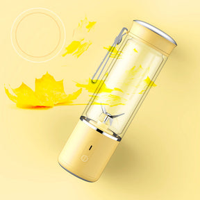 Broken wall juicer household mini fruit small portable electric juicer cup fruit and vegetable multi-function glass juice machine  Portable Juicer Machine Yellow The Khan Shop