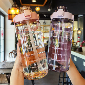 Large Plastic Cup Portable Water Bottle - KHAN SHOP LLC  