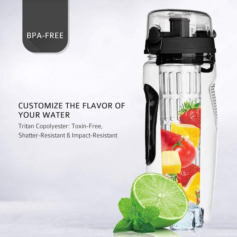 1000ml Water Fruit Bottle BPA Free Plastic Sport Fruit Infuser Water Bottles With Infuser Juice Shaker Drink Bottle Of Water The Khan Shop