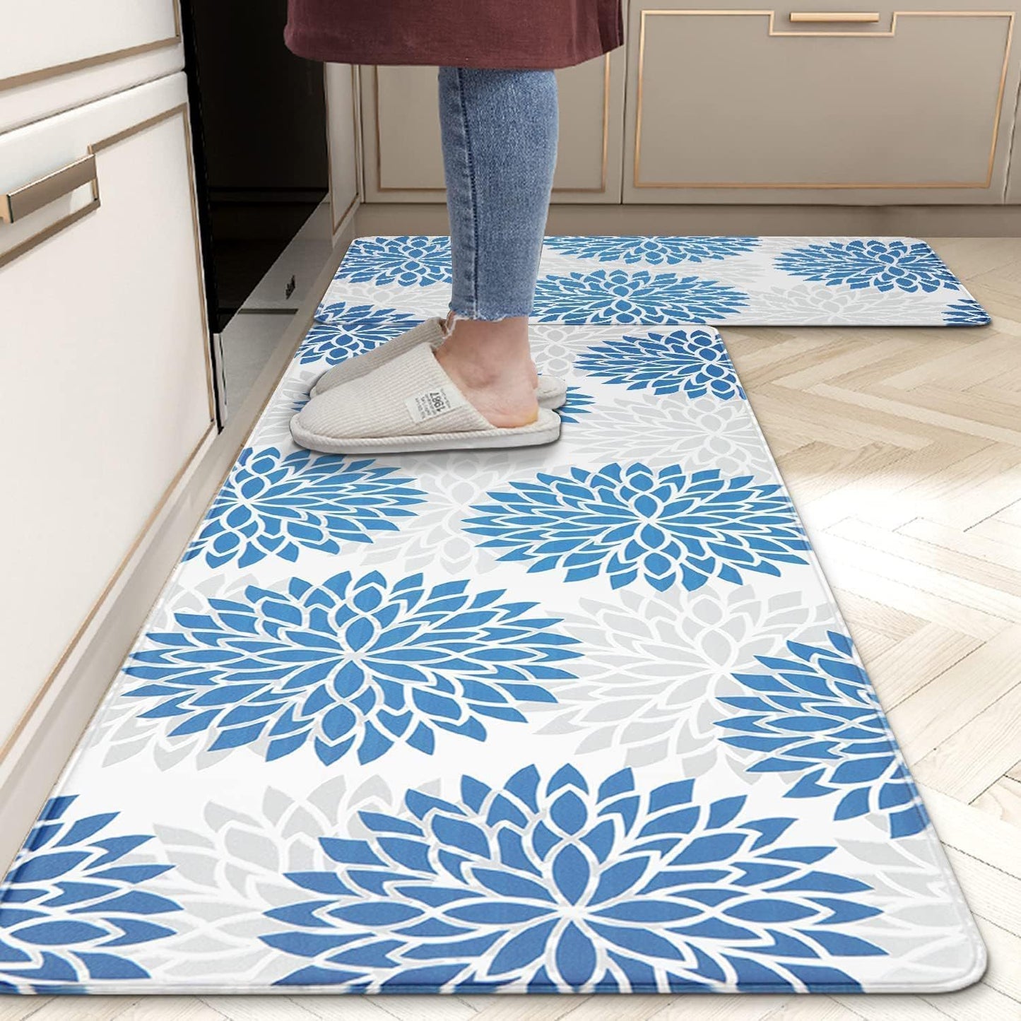 Amazon Plant Flower Long Floor Mat Household Kitchen Oil-absorbing Non-slip The Khan Shop Bathroom Accessories