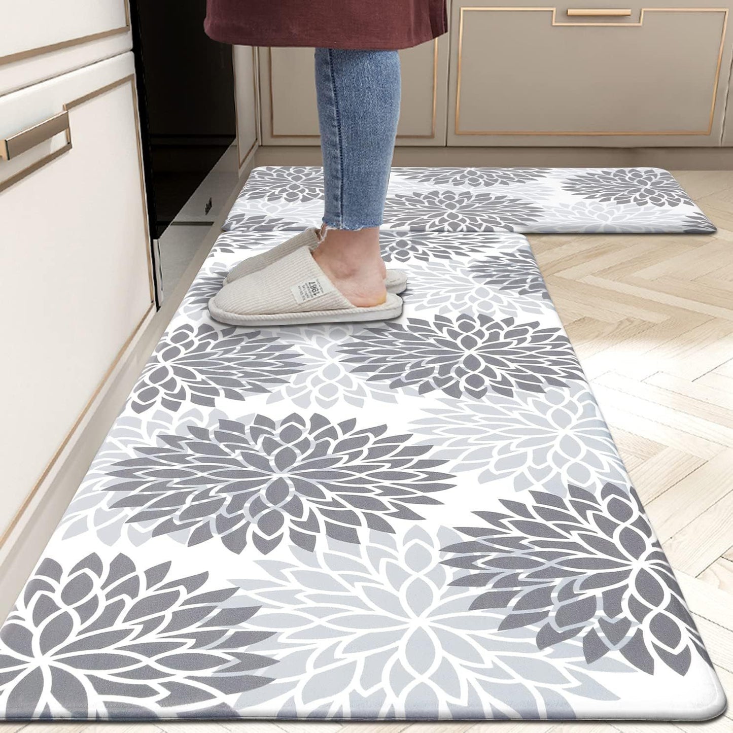 Amazon Plant Flower Long Floor Mat Household Kitchen Oil-absorbing Non-slip The Khan Shop Bathroom Accessories