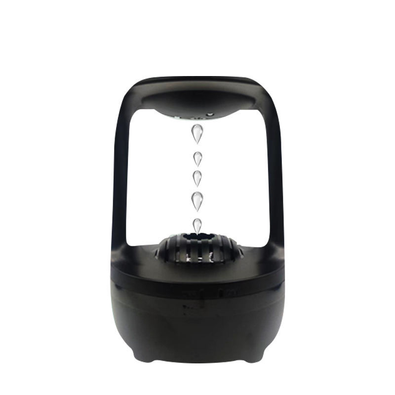 Anti Gravity Humidifier Water Drop Backflow Aromatherapy Machine KHAN SHOP LLC Decoration Black