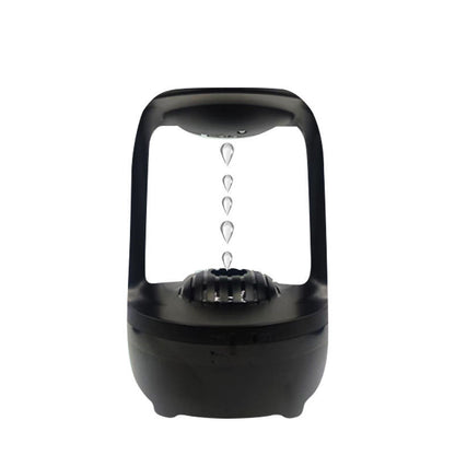 Anti Gravity Humidifier Water Drop Backflow Aromatherapy Machine KHAN SHOP LLC Decoration Black