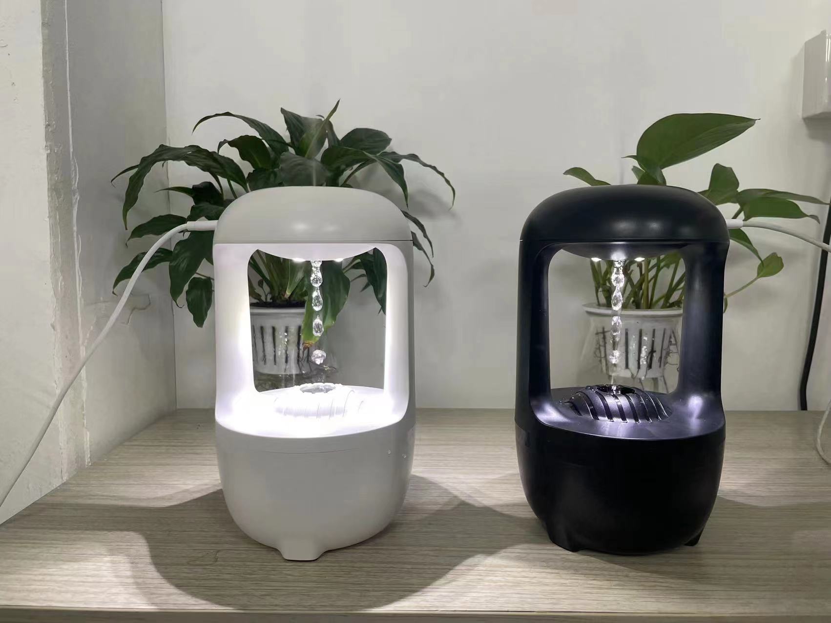 Anti Gravity Humidifier Water Drop Backflow Aromatherapy Machine KHAN SHOP LLC Decoration