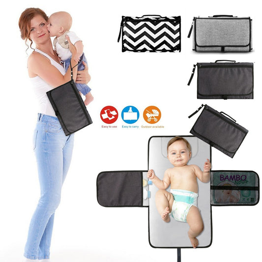 Baby Portable Foldable Washable Compact Travel Nappy Diaper Changing Mat  Portable Storage  The Khan Shop