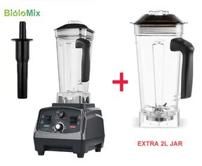 BioloMix 3HP 2200W Heavy Duty Commercial Grade Timer Blender Mixer  Juicer & Blender With-Extra-Jar-CHINA-AU-Plug The Khan Shop