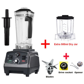 BioloMix 3HP 2200W Heavy Duty Commercial Grade Timer Blender Mixer  Juicer & Blender Extra-500ml-DJ-N-3PA-CHINA-US-PLUG The Khan Shop