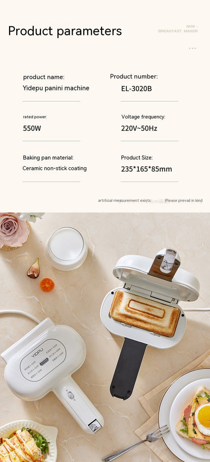 Breakfast Machine Household Small Hot Pressing Sandwich Bread Toaster KHAN SHOP LLC toaster