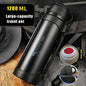 Car Portable Large Insulated Water Bottle KHAN SHOP LLC bottle Black-1200ml