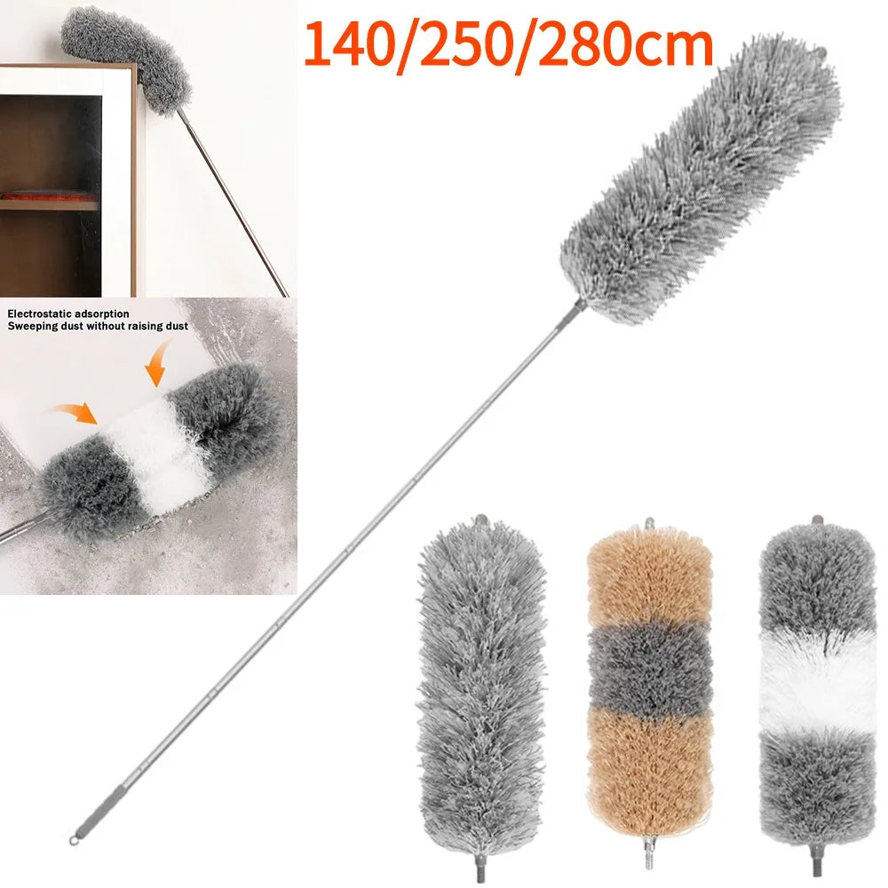 Cleaning Duster Lightweight Dust Brush Retractable Cleaning Brush KHAN SHOP LLC dust and mop house cleaning