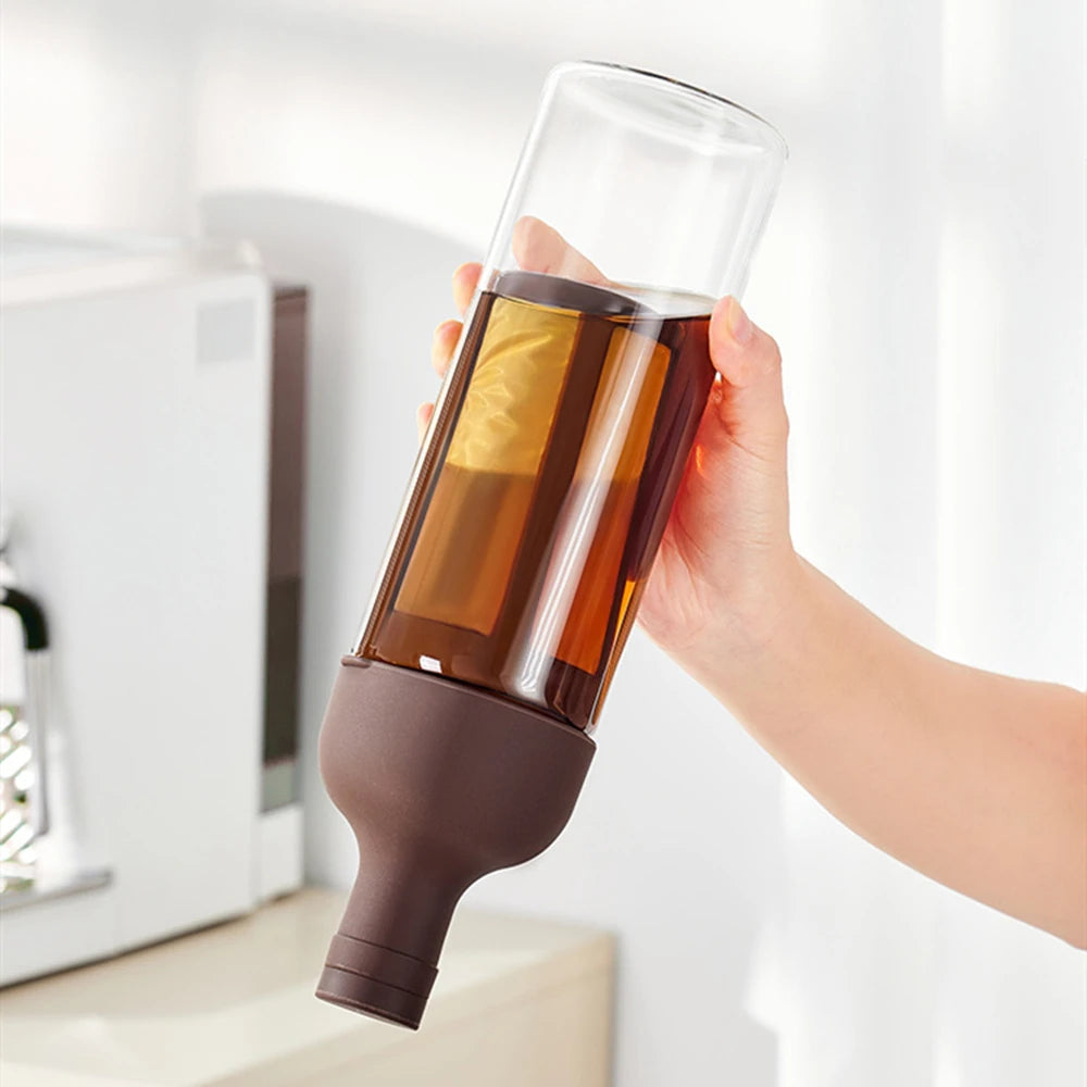 Coffee Cold Brew PotPortable Glass High Temperature Cold Brew PotIce Brew Coffee KHAN SHOP LLC brew station