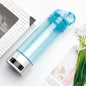 Convenient Glass Bottle High Concentration Intelligent Hydrogen Rich Water Cup KHAN SHOP LLC bottle Silver-blue-beaker-cup-400ml-USB