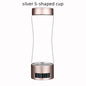 Convenient Glass Bottle High Concentration Intelligent Hydrogen Rich Water Cup KHAN SHOP LLC bottle Silver-Sshaped-cup-400ml-USB