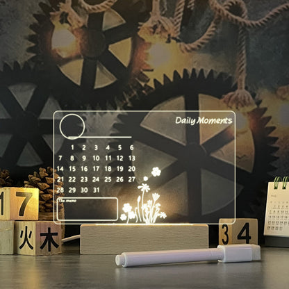 Creative Note Board Creative Led Night Light USB Message Board KHAN SHOP LLC Decoration Calendar