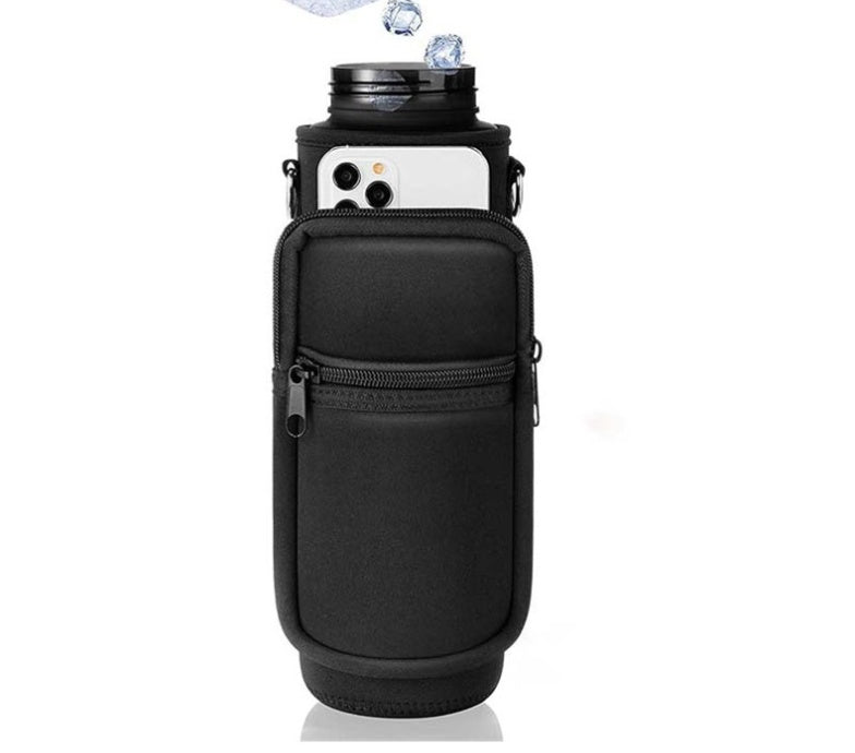 Cross Body Strap Water Bottle Cover KHAN SHOP LLC bottle