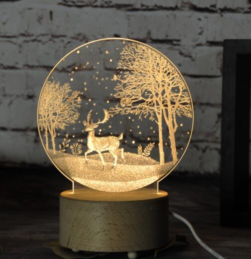 Cute Jellyfish Lamps Romantic LED Touch Children Lights KHAN SHOP LLC Decoration Lights deer