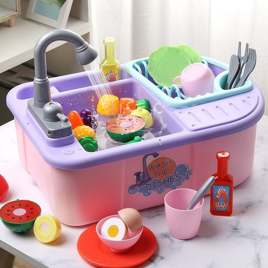 Dishwasher washing toys  Dishwasher Pink-Electric The Khan Shop