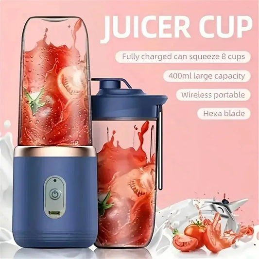 Double Cup Multifunction Usb Fruit Mixers Juicers Portable Electric Juicer - KHAN SHOP LLC