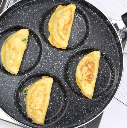 Egg Frying Pan Nonstick Pancake Pans 4-Cups Cookware Pancake KHAN SHOP LLC made in cookware