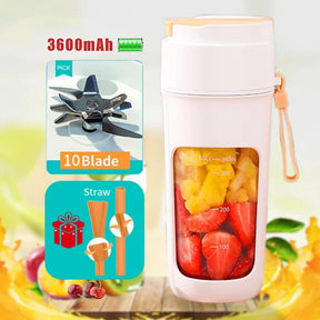 Electric Juicer Mini Portable Blender Fruit Mixers  Juicer & Blender Orange-3600mAh The Khan Shop