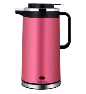 Electric kettle double insulated stainless steel mini kettle 1.8L  Electric Kettle Rose-red-CN The Khan Shop