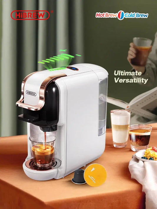 HiBREW Multiple Capsule Coffee Machine Hot/Cold DG Cappuccino Nes Small Capsule -  Dryer KHAN SHOP LLC 