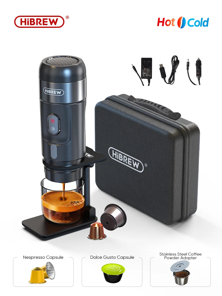 HiBREW Portable Coffee Machine for Car & Home,DC12V  Expresso Coffee Maker  Dryer  The Khan Shop