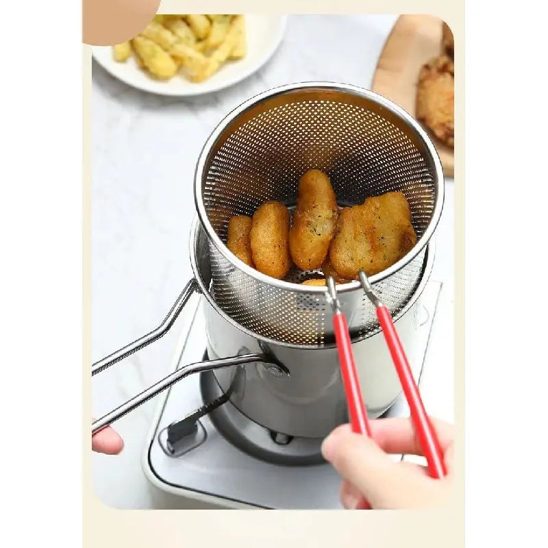 Japanese Tempura Frying Pot - Perfect for Crispy French Fries -  CookWare KHAN SHOP LLC 