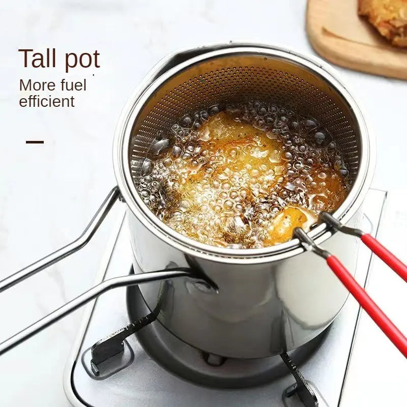 Japanese Tempura Frying Pot - Perfect for Crispy French Fries -  CookWare KHAN SHOP LLC 