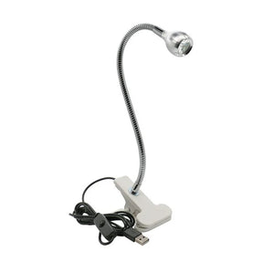 LED UV Light for Drying Gel Nail Polish Clip-On Flexible Desk  Dryer Silver-USB The Khan Shop