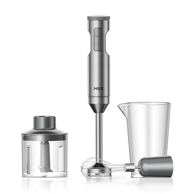 MIUI Hand Immersion Blender 1000W Powerful 4-in-1,Stainless Steel  Juicer & Blender English-rules-Four-in-one-Light-Gray The Khan Shop